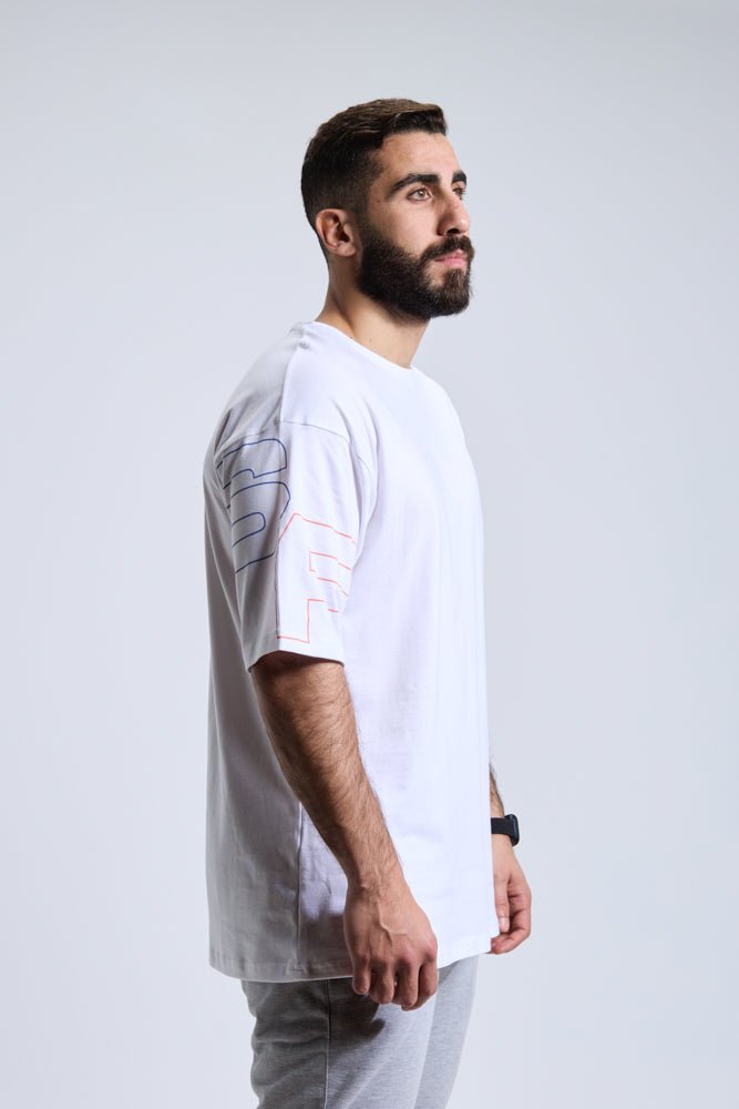 White Oversized Tee - Sigma Fit