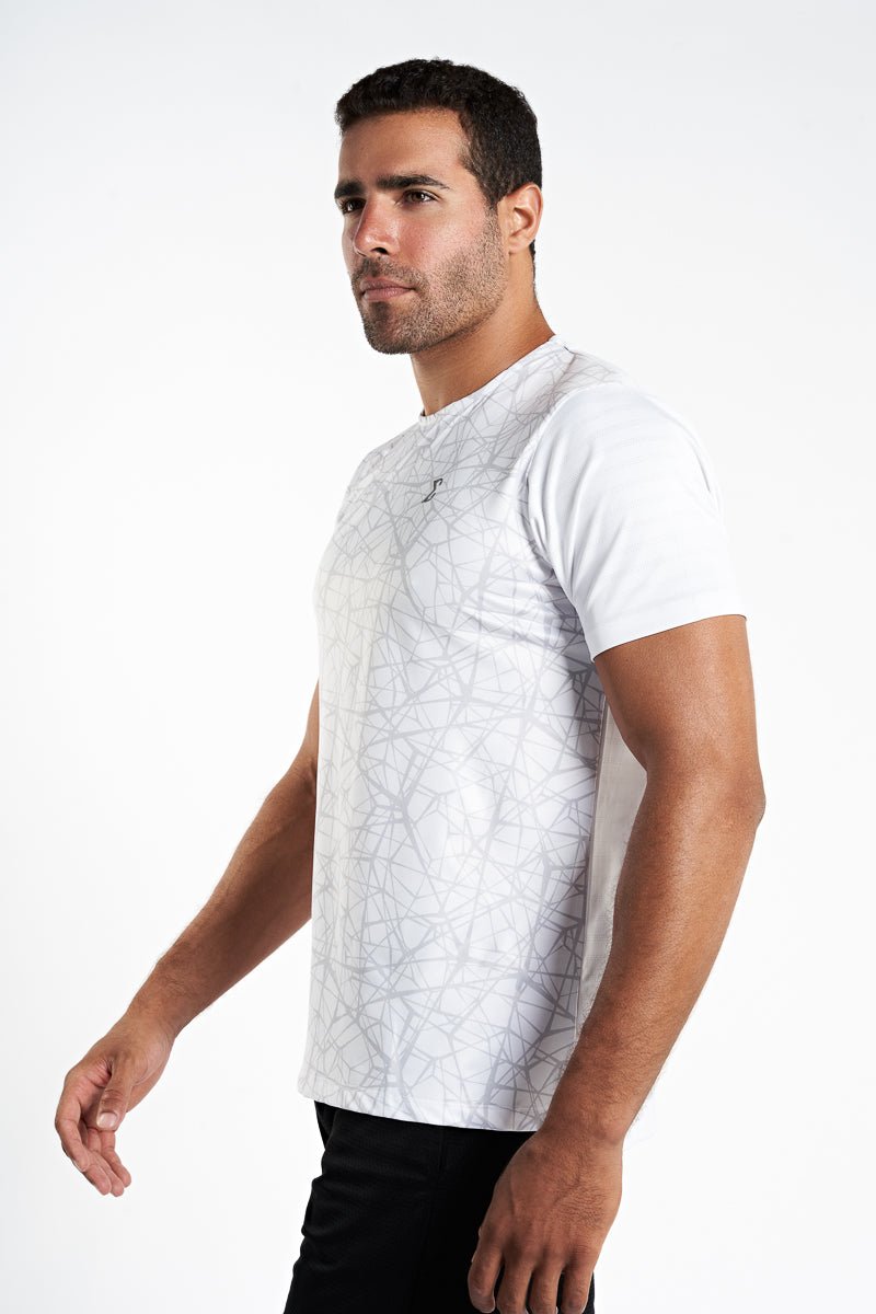 White Racket Sports Tee - Sigma Fit