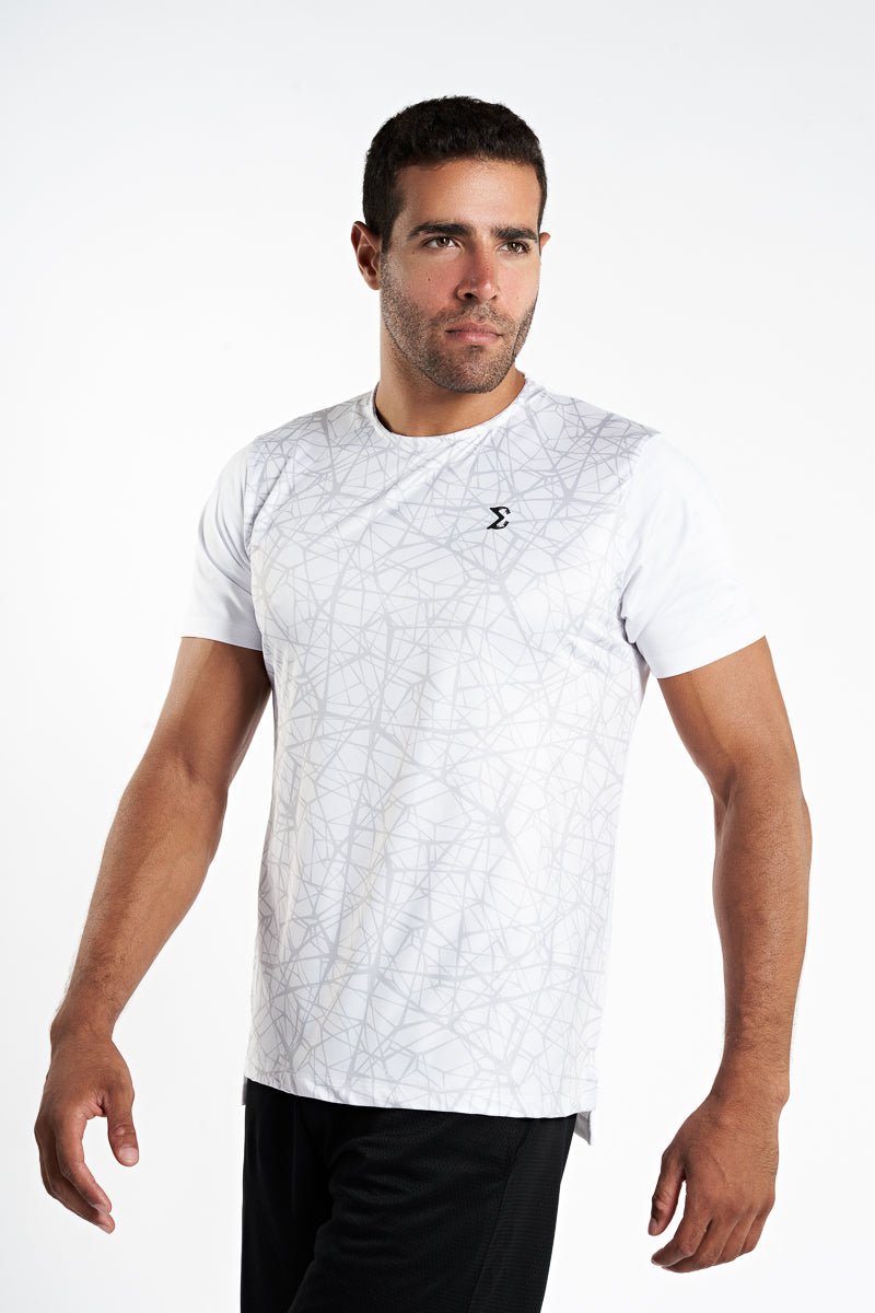 White Racket Sports Tee - Sigma Fit