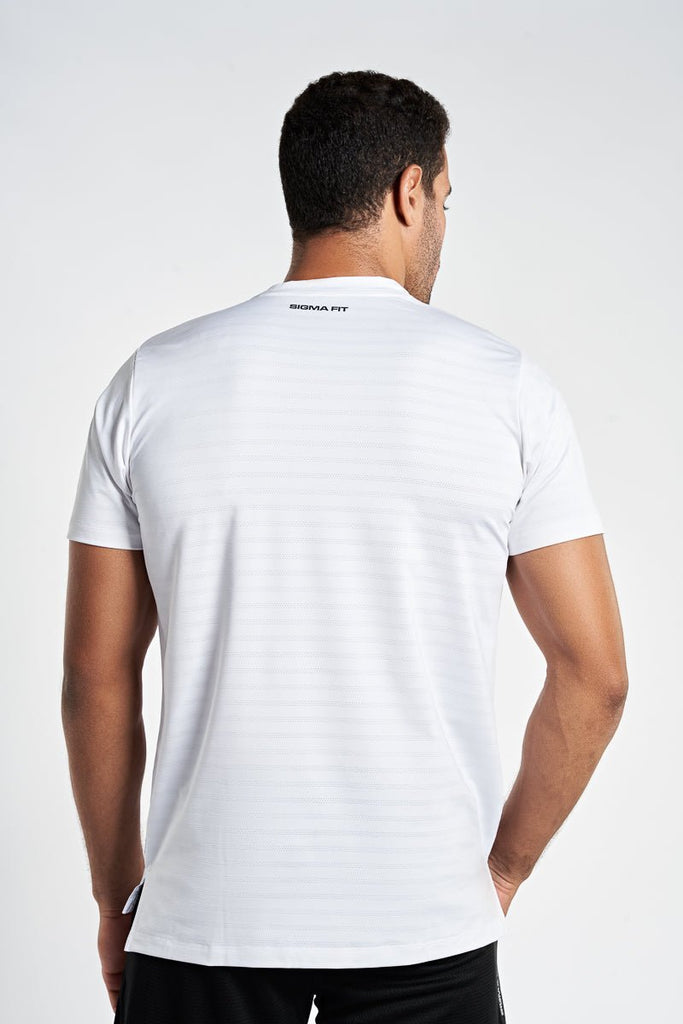 White Racket Sports Tee - Sigma Fit