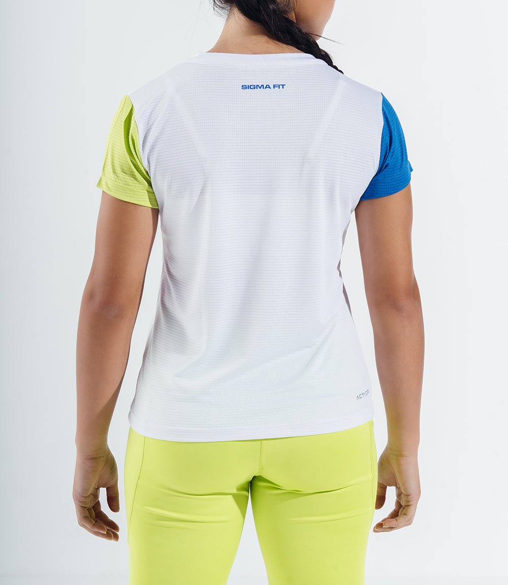 White X Skydiver X Acid Lime Grace Short Sleeve - Sigma Fit